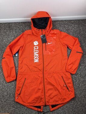 NWT Clemson Tigers Jacket Coat Nike Fishtail Parka Mesh Lined Womens Medium $120